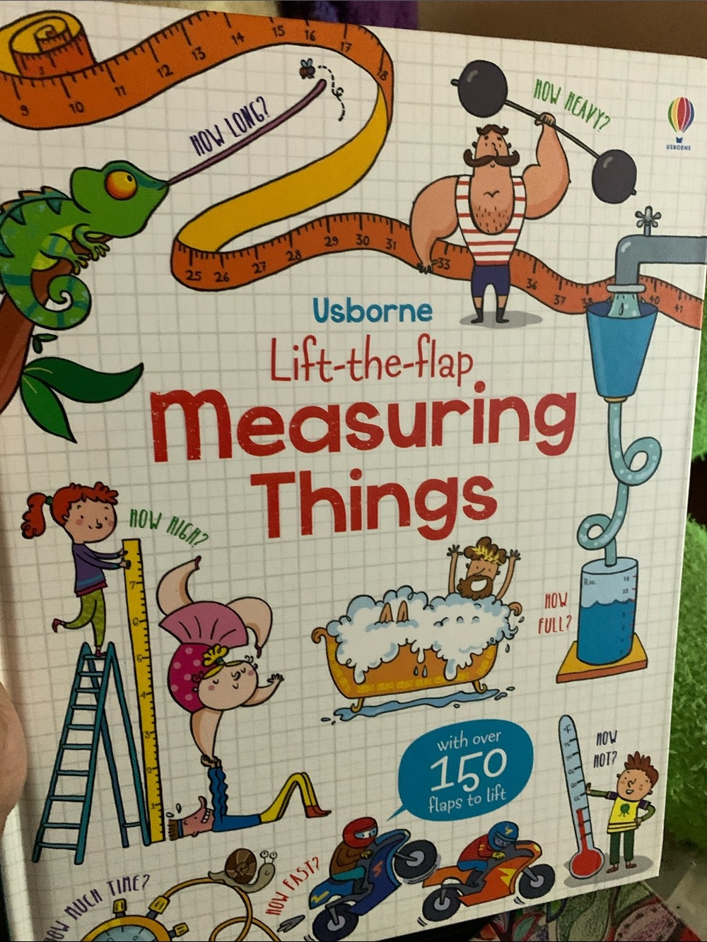 Usborne Lift-the-Flap Measuring Things - White, Red, Blue